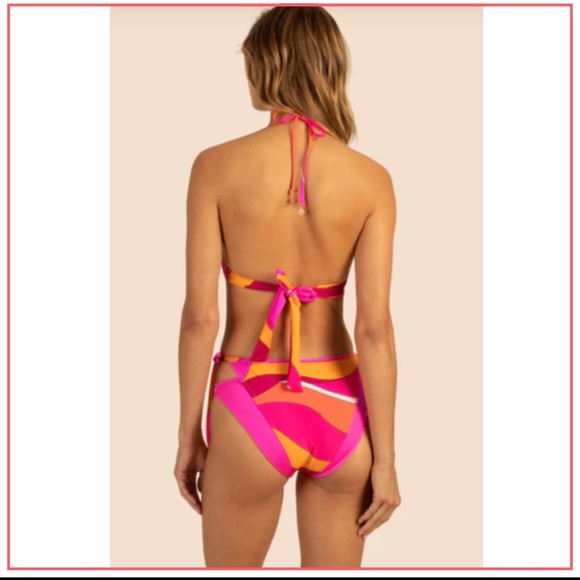 NWT TRINA TURK VIVID VISTA LAYERED HIGH LEG MALLIOT - Picture 2 of 12